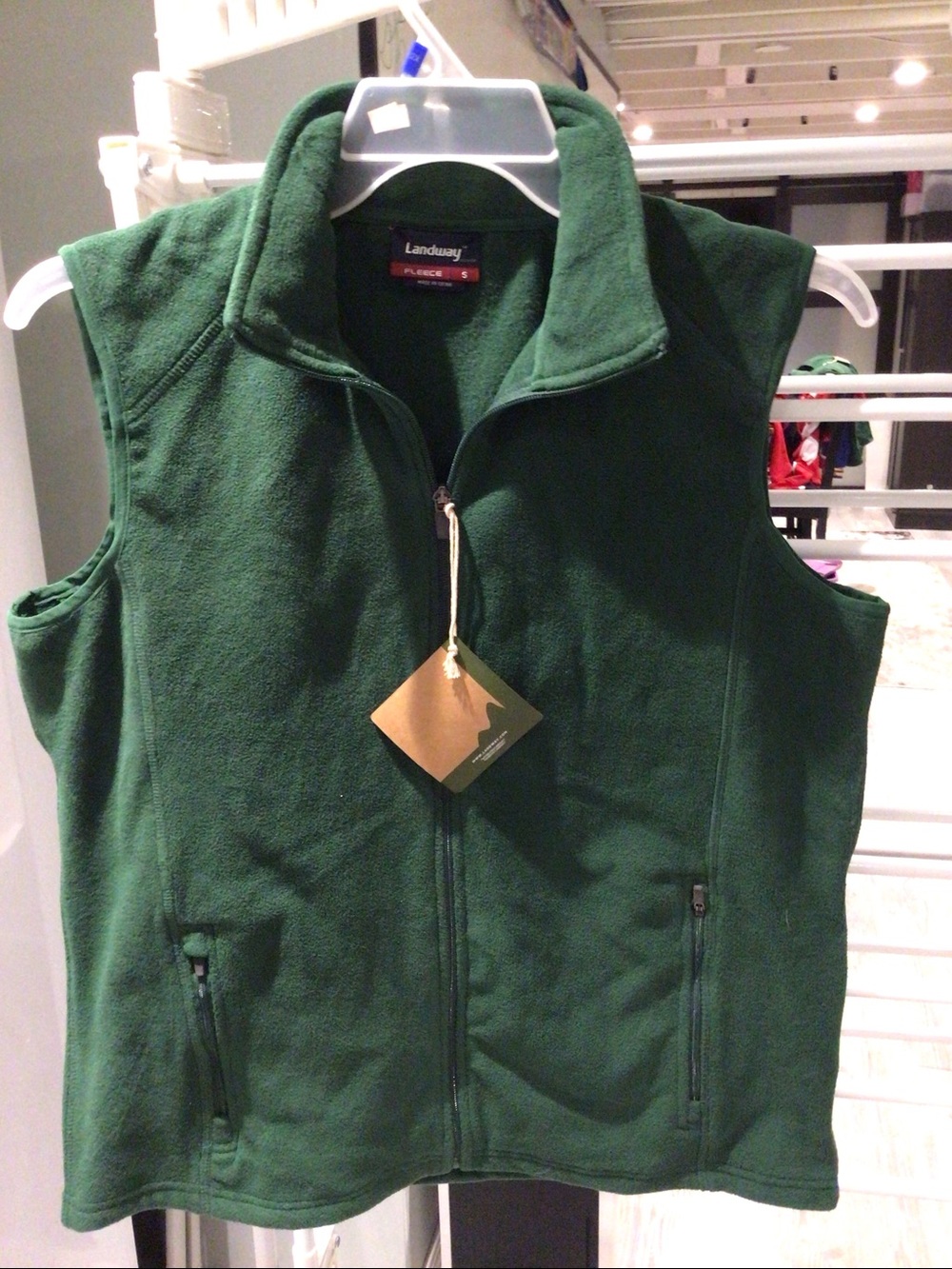 Green Fleece Vest - Landway Women’s Large